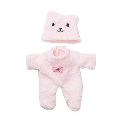 Simulated Baby Doll Cute Bear Plush Clothes 20CM Reborn Doll Girl Gift