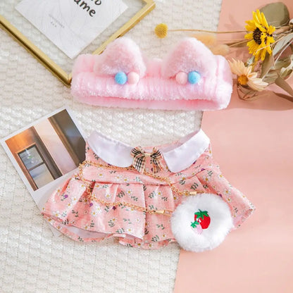 Doll Cloth Accessories LaLafanfan Cafe Clothes Dress Up DIY Clothing Yellow Duck Clothes 30cm Kawaii Plush Clothes Dolls