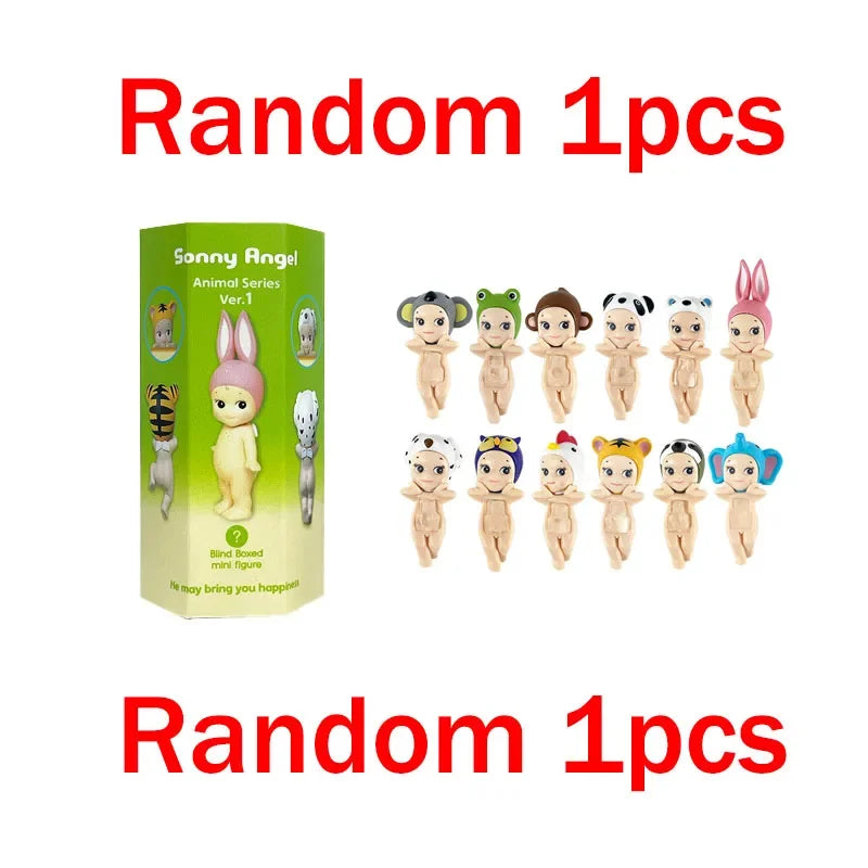 Sonny Angel Blind Box Animal Angel Series Anime Character Mini Doll Toy Cute Decoration Kids Surprise Birthday New Year Gifts