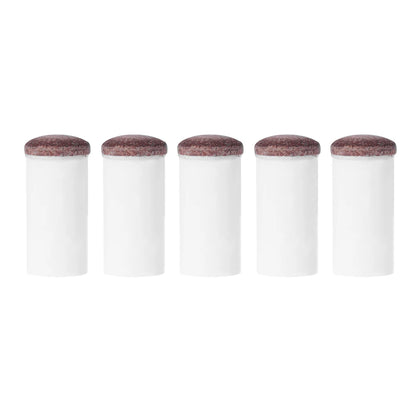 5pcs Slip-On Pool Cue Tips Plastic Snooker Cue Ferrule Billiard Accessories 11mm/13mm