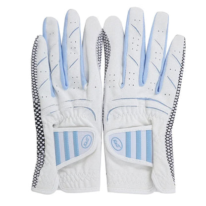Golfist Women Golf Gloves Left Hand Right Hand Sport Mitten Quality PU Non-Slip Golf Gloves Breathable Palm Protection Handcover
