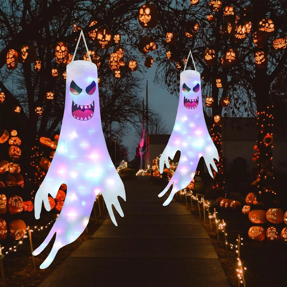 Halloween Hanging Ghost Mini Funny Decorat Ghost KTV Terror Party Garden Ghosts, Festival Outdoor Home Party DIY Decorat Gift