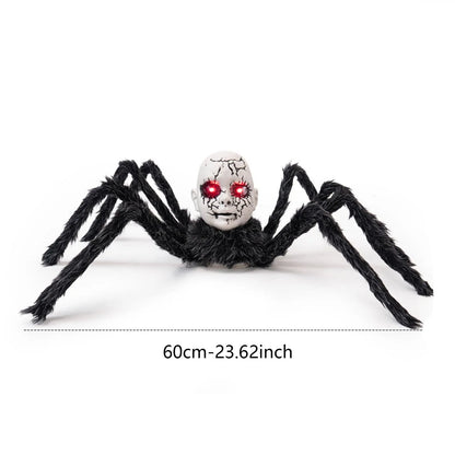 Halloween Animatronic Doll Spider Decorations, Haunted House Prop, Motion Activated Glowing Eyes Sound Control Scary Walking Toy