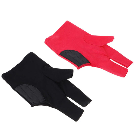 2Pcs Pool Gloves Left H Black Sp Ex Billiard Accessories for Men Women High Elasticity Table Tennis Snooker Glove