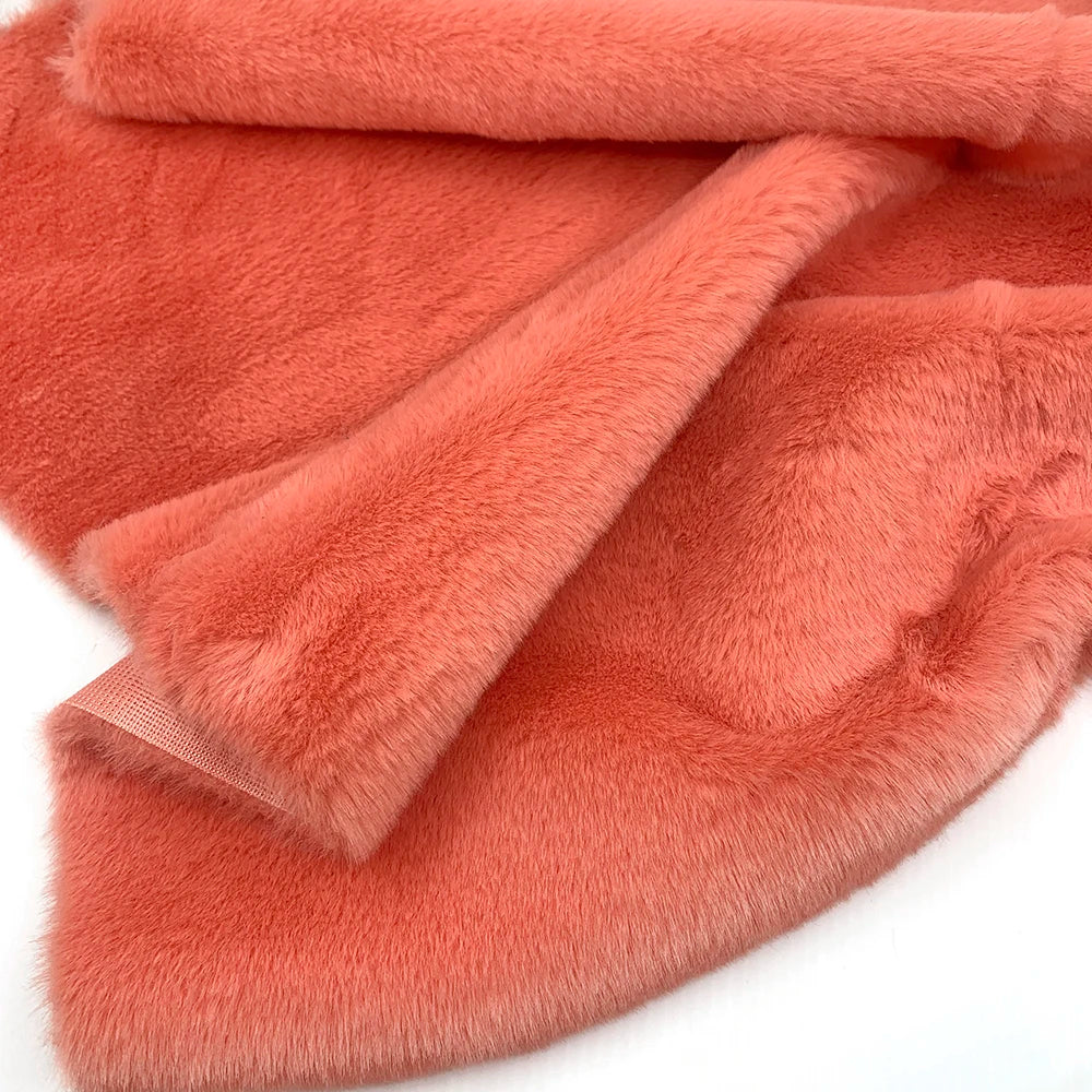 Sewbato 10mm 100% Polyester Faux Fur Fabric 50x50cm Environmentally Friendly Soft Minky Fabric Plush Toy/Clothing Plush Fabric