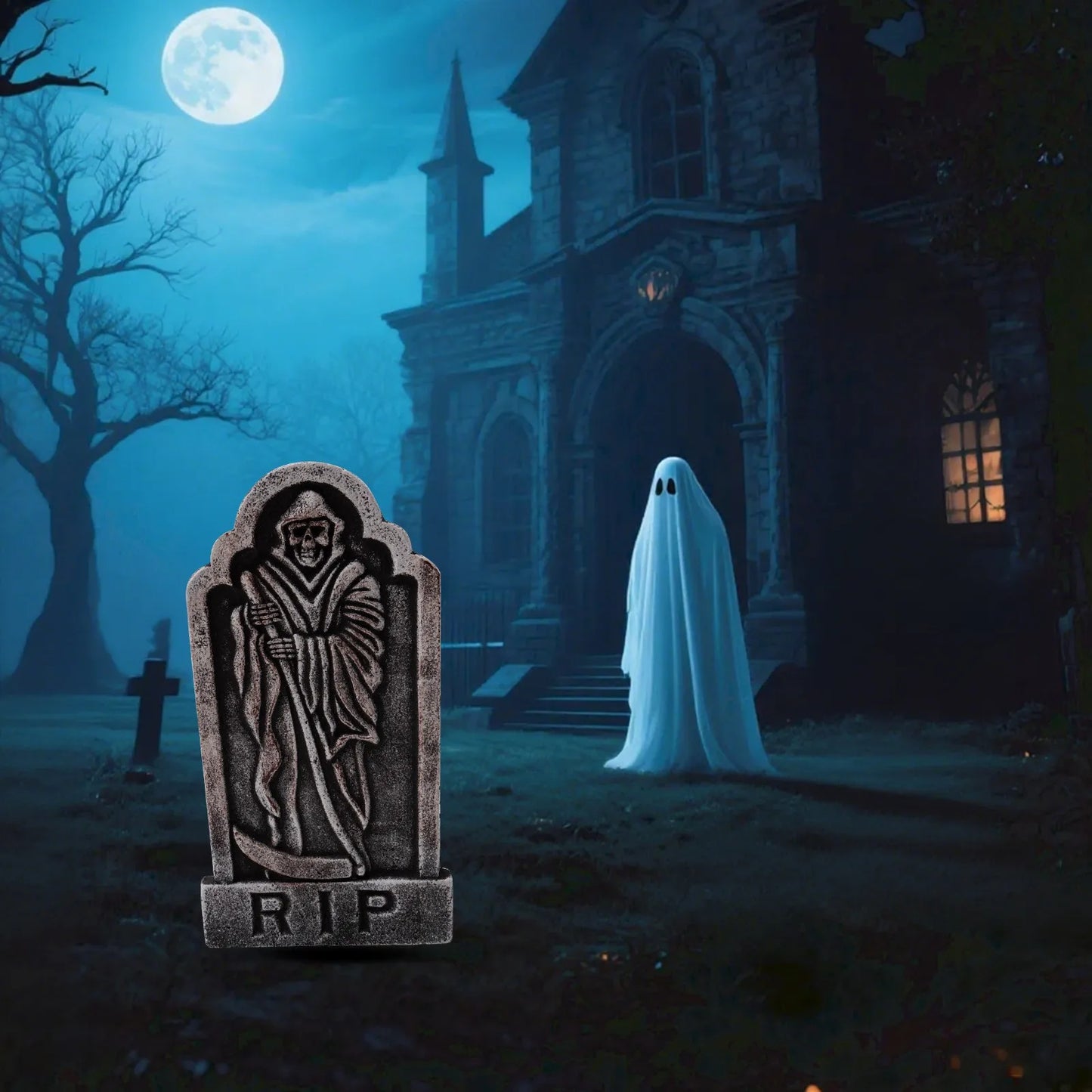 Halloween Foam Tombstone Decoration Haunted House RIP Stone Grisly Props Party Decor Skeleton Tombstone Yard Halloween Decor