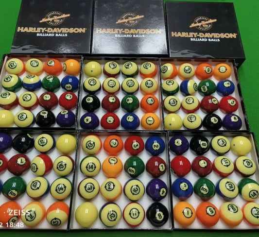 Harley-Davidson Professional Collection Billiard Pool Ball Set 2-1/4"(57.2mm)