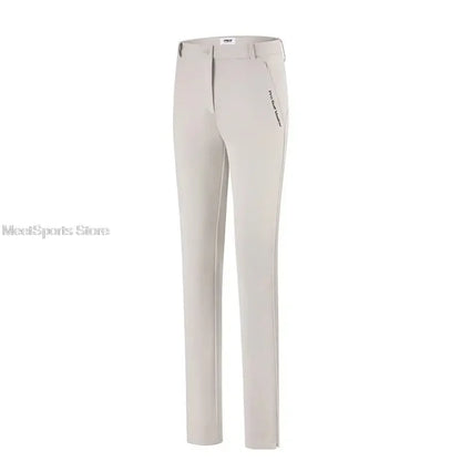 Pgm Women's Casual Golf Trousers Slim Fit Golf Pants Ladies High Waist Pants Summer Quick Dry Breathable Sports Pants XS-XL