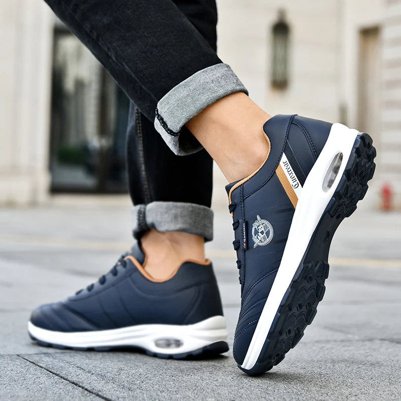 Professional Golf Shoes for Men Women Outdoor Leather Sneakers in Blue Red Big Size Golf Shoes for Man Flats