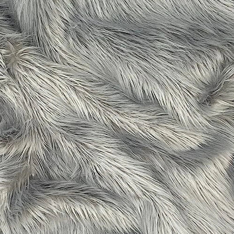 25*25Cm Faux Fur Fabric Square Artificial Fur Long Pile Plush Fabric for DIY Chair Cushion Crafts Dolls Beard Hair Decoration