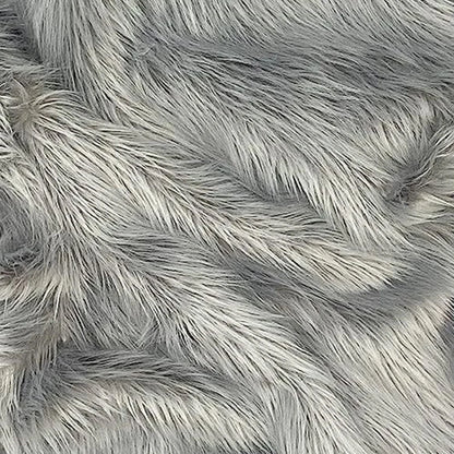 25*25Cm Faux Fur Fabric Square Artificial Fur Long Pile Plush Fabric for DIY Chair Cushion Crafts Dolls Beard Hair Decoration