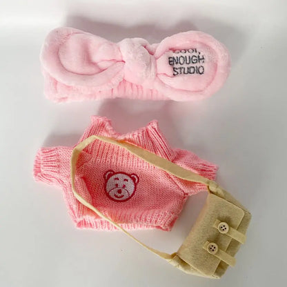 Doll Cloth Accessories LaLafanfan Cafe Clothes Dress Up DIY Clothing Yellow Duck Clothes 30cm Kawaii Plush Clothes Dolls