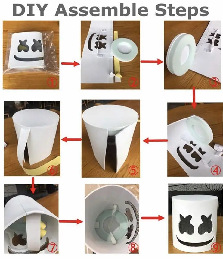New Arrival LED Luminous Cosplay Anime Mask Neon Light Up Fox Mask Halloween Party Mask Carnival Party Led Mask