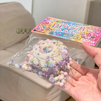 Squishy Food Creative Kids Fidget Toy Simulation Exquisite Waffle  Bread Toast Donuts Slow Rising Squeeze Stress Relief Toys