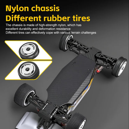 WLtoys 244016 1:24 RC Car 2.4G With DIY Lighting Electric High-Speed Competitive Racing Car Remote Control Toy for Kid Gift