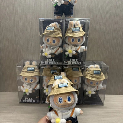 Labubu Keychain 1:1 Replica the Monsters Labubu Series Fall in Wild Doll Kid Toys Tide Play Pendant in Stock Birthday Gifts