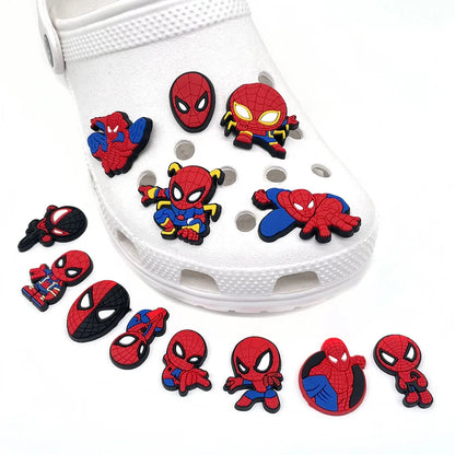 Cute Disney  Marvel Superhero PVC  Shoes Charms Cute Cartoon DIY Sandals Accessories for Clogs Decorations Boy Kids Gift