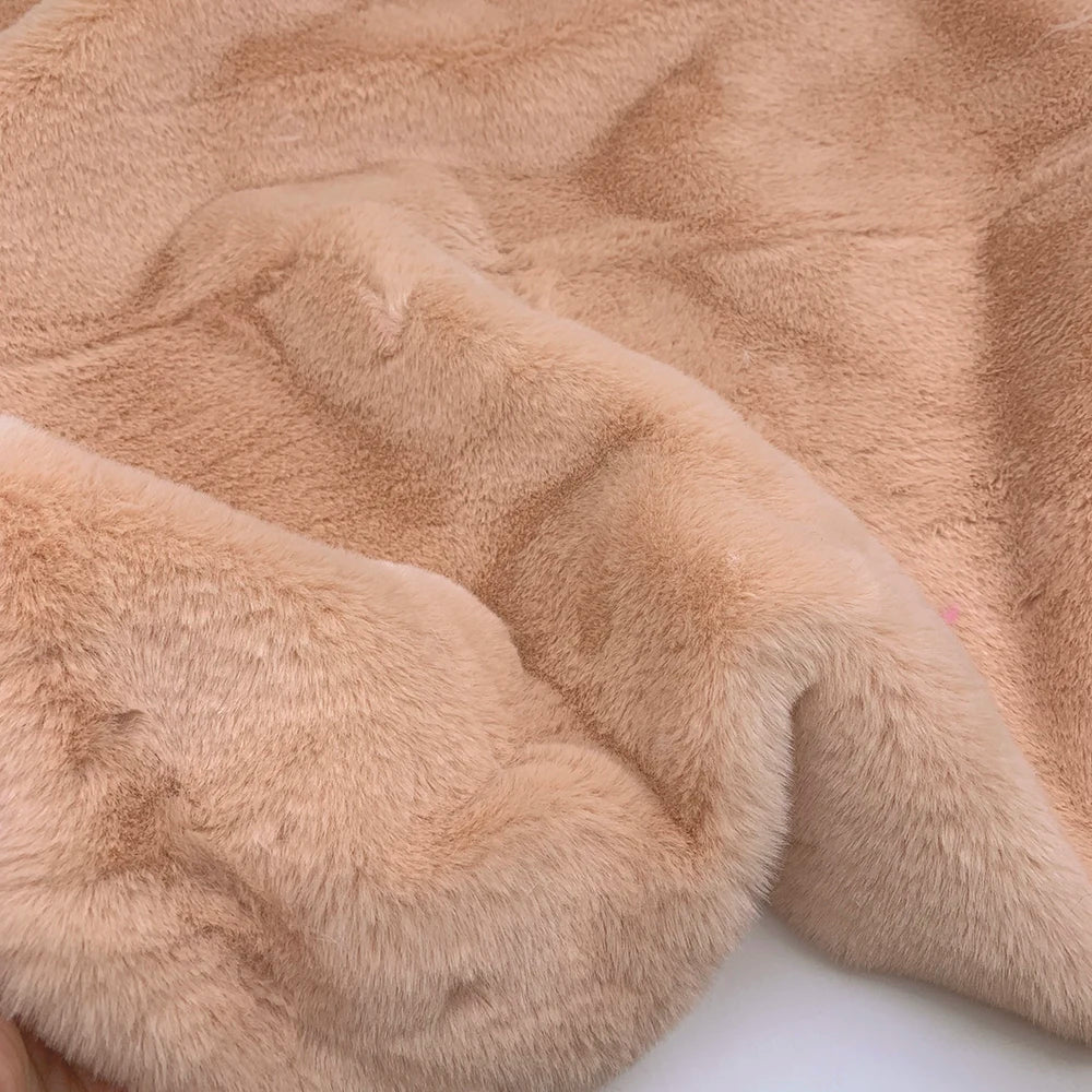 Sewbato 10mm 100% Polyester Faux Fur Fabric 50x50cm Environmentally Friendly Soft Minky Fabric Plush Toy/Clothing Plush Fabric