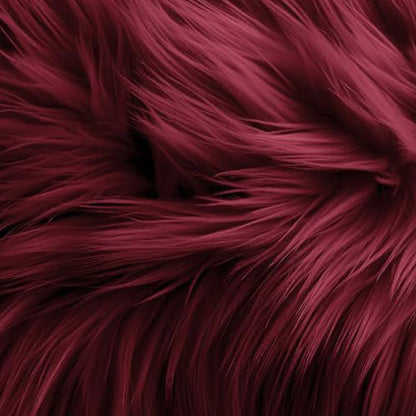 25*25Cm Faux Fur Fabric Square Artificial Fur Long Pile Plush Fabric for DIY Chair Cushion Crafts Dolls Beard Hair Decoration