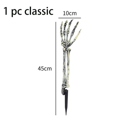 Halloween Decorations Home Decor Skeleton Head Outdoor Scary Props Realistic Skull & Hands Yard Prank Festivals Party Supplies
