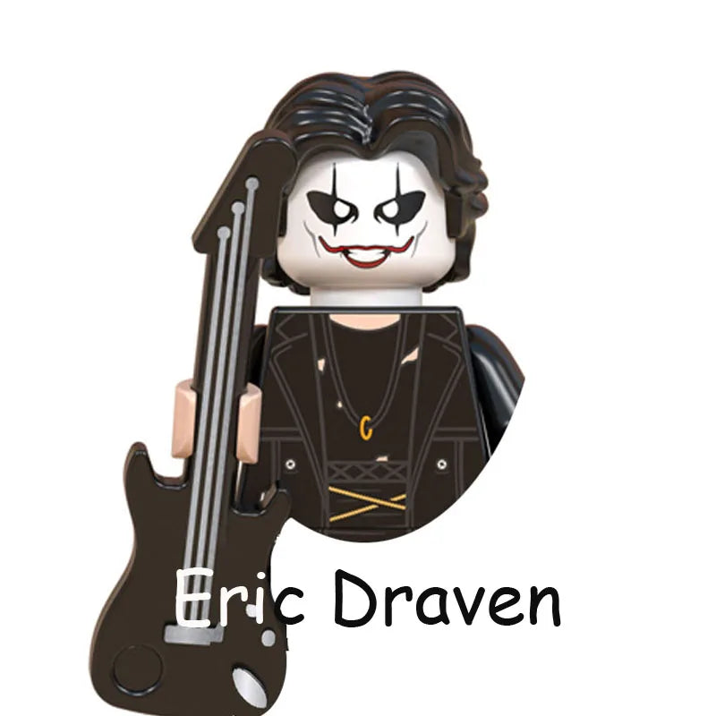 Halloween Horror Movie Terrible Leatherface Slender Man Midnight Ring Model Blocks Construction Building Brick Toys for Children