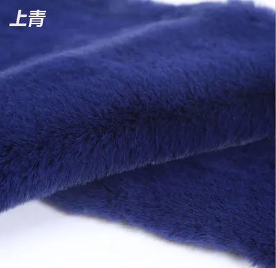 Faux Fur Thickening Rabbit Fur Faux Plush Fabric for Coat Pillow Vest Collar Hat Short Pile Plush Fur Tissu Telas Fabric Carpet