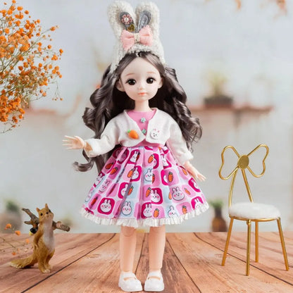 BJD Dolls BJD Dolls and Clothes Hinged Doll Brown Eye Removable Joints 3D Eyes Doll 13 Movable Joints Anime