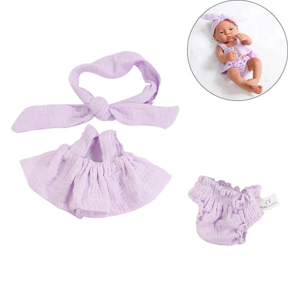 Doll Clothes Dress Jumpsuit Vest for 40cm New Baby Reborn American Doll Baby Girl DIY Clothes Toys for 16 Inch Dolls