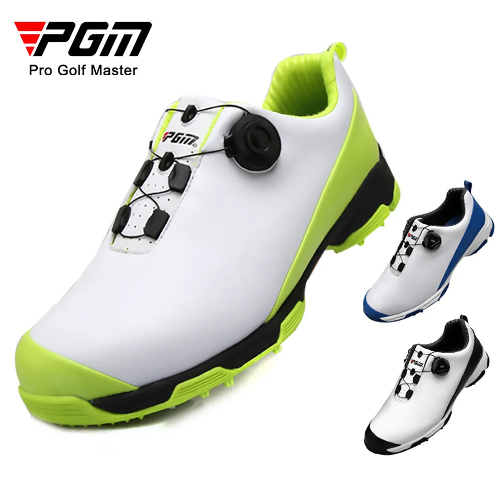 PGM Golf Men's Shoes Waterproof Sports Shoe Knobs Shoelaces Breathable Slip Resistant Sneakers Wholesale XZ090