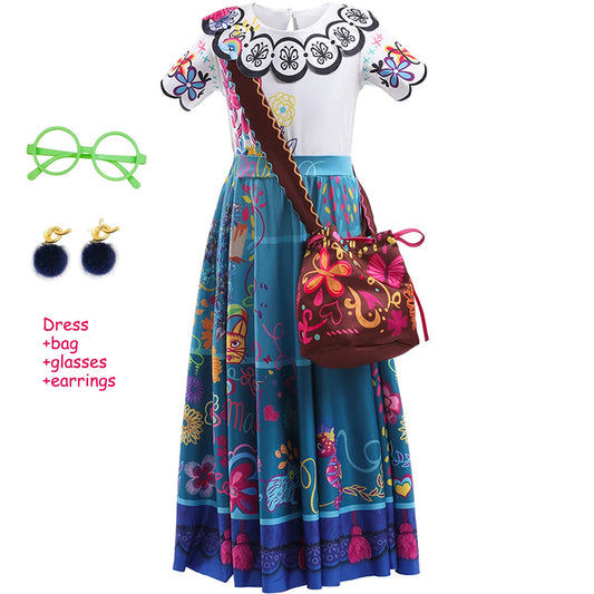 Baby Girls Halloween Cosplay Costume Toddler Kids Carnival Christmas Clothing Charm Princess Dress Role Play Outfits Vestido 10Y