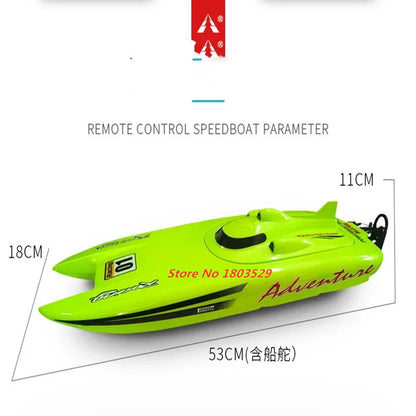 40km/H High Speed 2.4G RC Speedboat 53cm Large Size RC Racing Boat Mulit Function Waterproof RC Boat Summer Water Play Game Gift