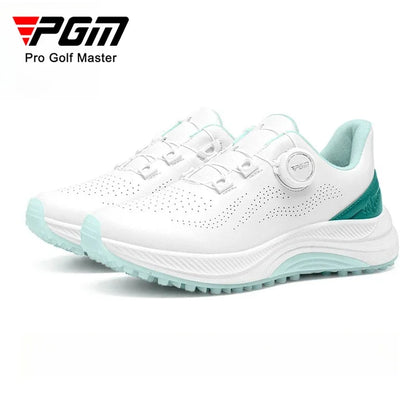 PGM Children Golf Shoes Breathable Anti Slip Wear-Resistant Knob Buckle for Boys Girls Outdoor Sports Sneakers XZ407