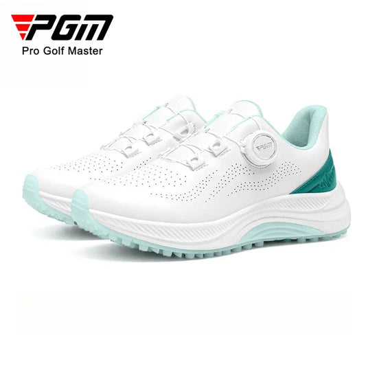 PGM Children Golf Shoes Breathable Anti Slip Wear-Resistant Knob Buckle for Boys Girls Outdoor Sports Sneakers XZ407