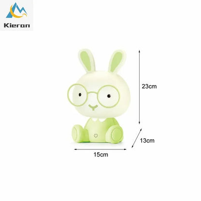 Modern Cartoon Night Light Led Baby Kids Room Lights Decor Rabbit Led USB Floor Lamps Bedroom Lamp Touch Switch Decor Luminaire