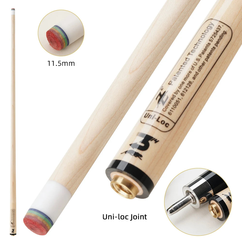 PREOAIDR 3142 Z2 POINOS Billiard Pool Stick, 10mm, 11.5mm, 13mm Tip, Technology Maple Shaft, Billar Kit Shaft, China