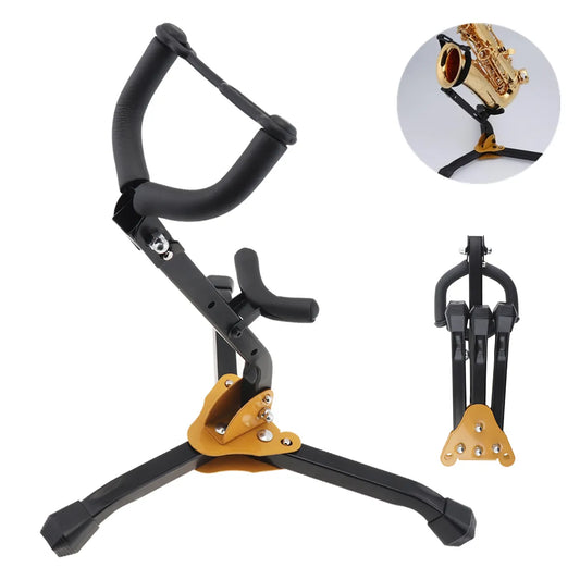 Alto Tenor Saxophone Stand Metal Foldable Sax Holder Saxophone Stand Tripod Musical Instrument Accessories
