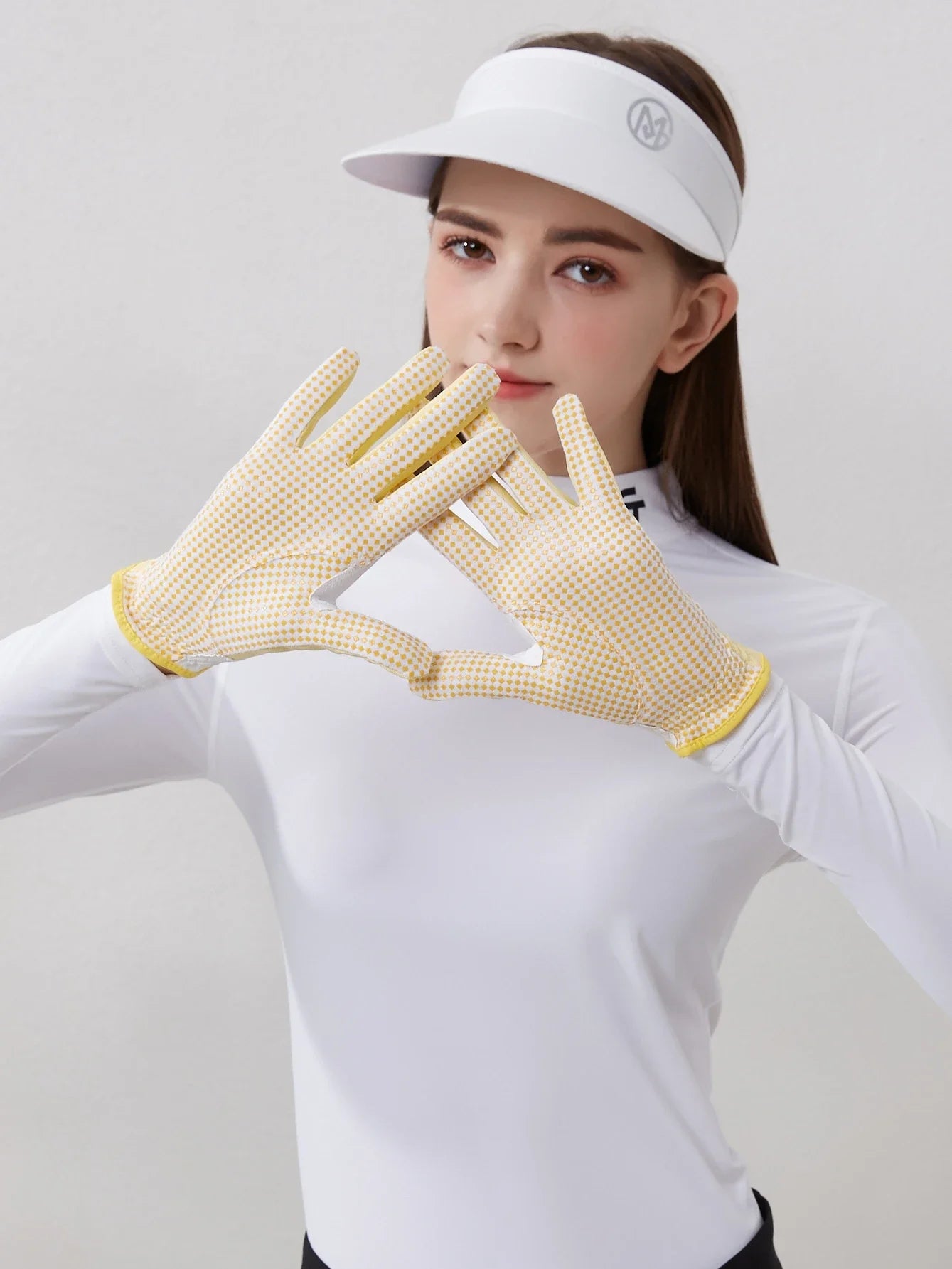 New Purple Golf Gloves Women Left and Right Hands Anti Slip Wear Resistant Breathable Gloves One Pair Golf Accessories