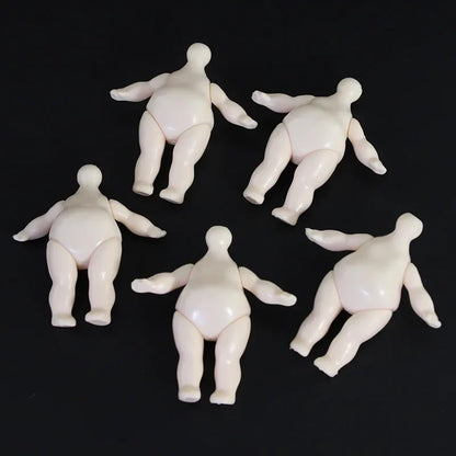 5CM Mini Soft Pottery Doll Body Nude Doll Keychain OB11 Semi-Finished Girl Toy