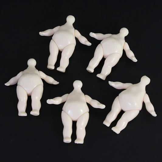 5CM Mini Soft Pottery Doll Body Nude Doll Keychain OB11 Semi-Finished Girl Toy