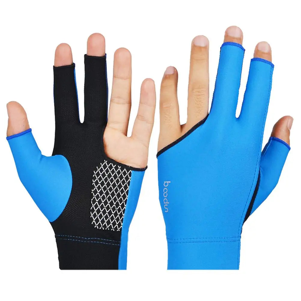 3 Finger Billiards Glove Anti Slip Pool Cue Gloves for Men Portable Wear Resistant Snooker Glove Table Fingers Mittens