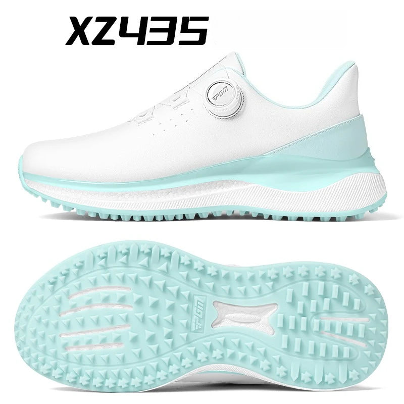 PGM Women's Golf Shoes Summer Waterproof High Elasticity Cushioning and Height Increasing Outdoor Sports Sneakers XZ435