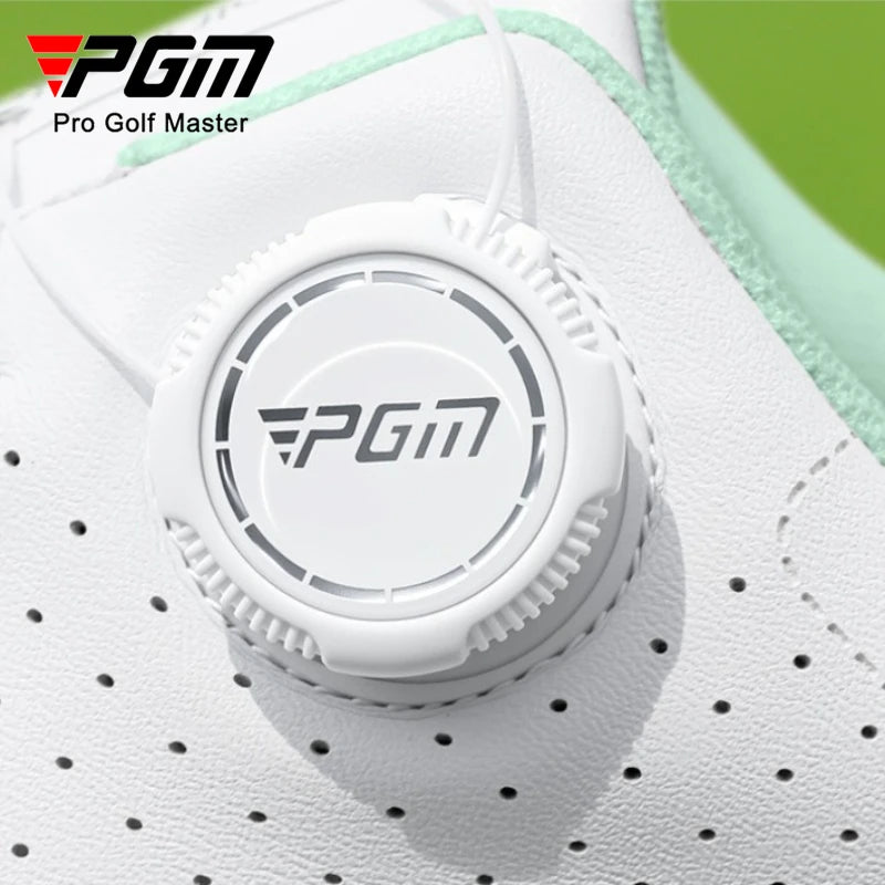 PGM Women Summer Golf Shoes Heat Dissipation Breathable Holes High Elasticity Height Outdoor Sports Shoes XZ430