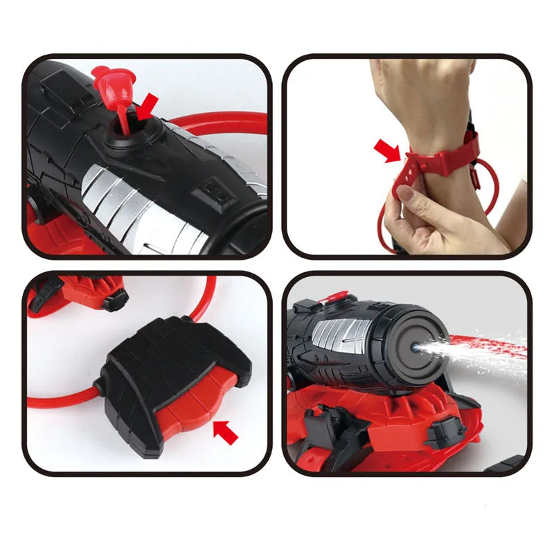 Spider Web Shooters Toy Water Guns With Glove Squirt Guns Summer Outdoor Water Gun Toys for Kids and Adults Beach Play Water