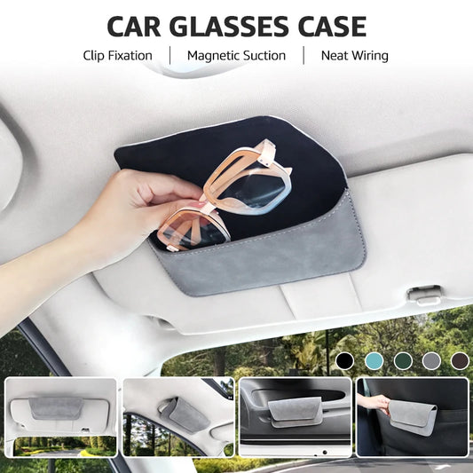 Car Glasses Case Organizer Storage Car Eyeglass Case Glasses Box for Car Sun Visor Organizer Sunglasses for BMW Glasses Case