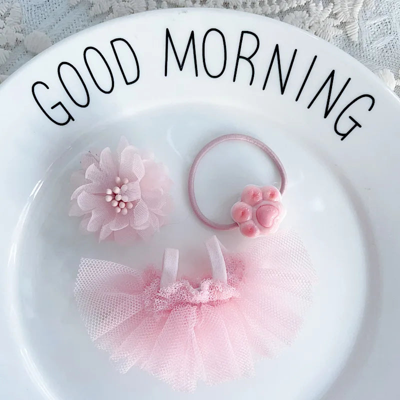 Mini Labubu Clothes Ballet Dress Wiht Handband for 10.5cm Labubu V4 Doll Clothes Outfit Accessories Ropa Labubu