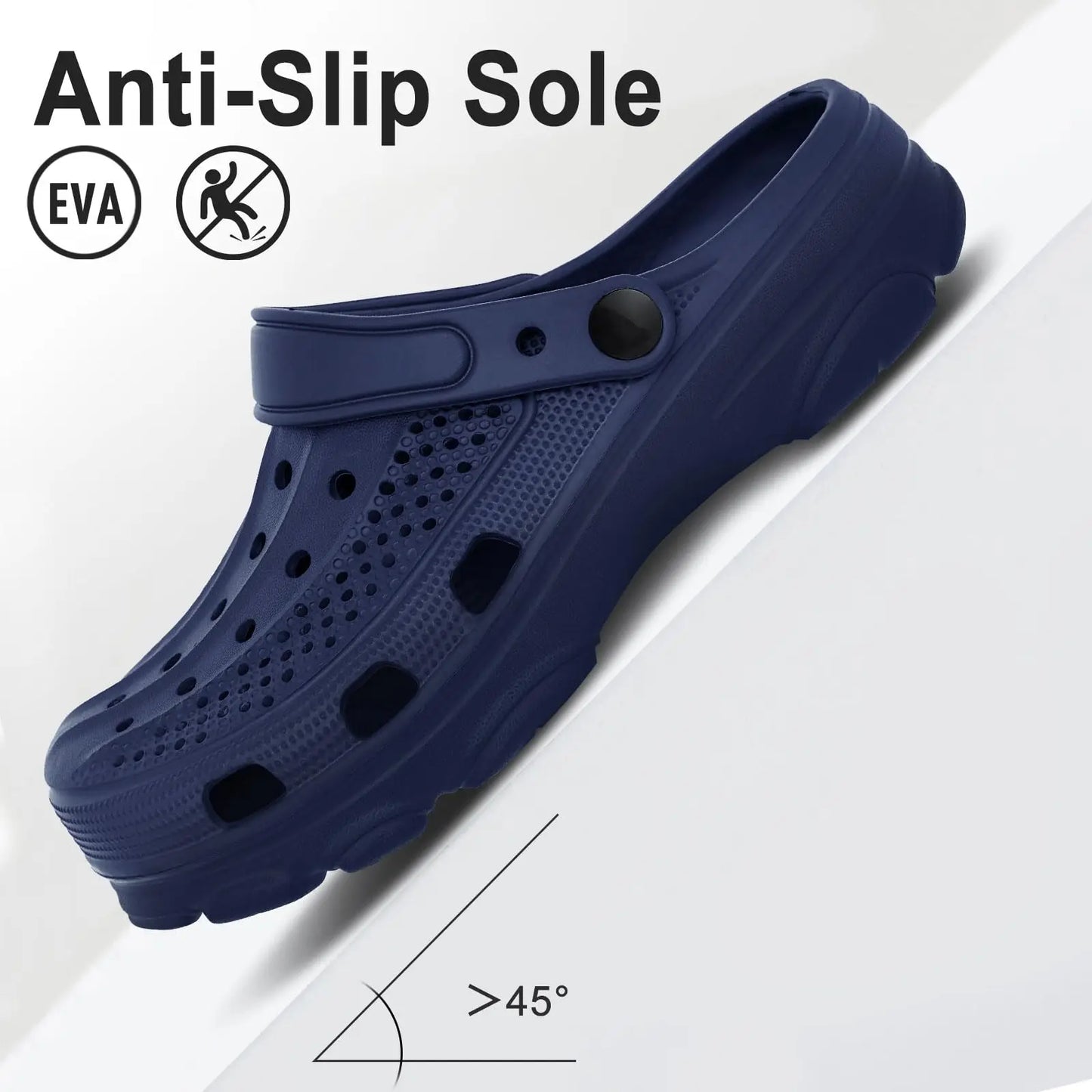 LItfun Men Clogs New Summer Comfort House Shoes Outside Antislip Sandals Hole Clogs Slippers Casual Male Beach Sandals