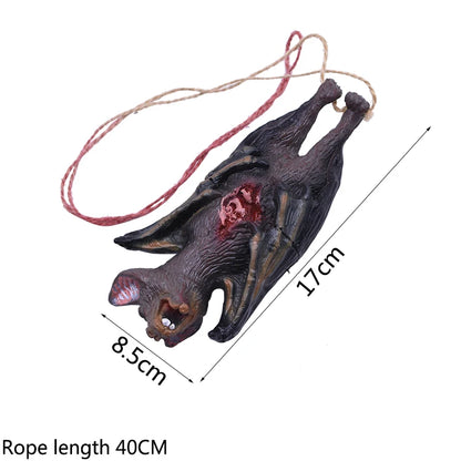 Halloween Realistic Simulation Bat Fake Bloody Mouse Broken Hand Tricky Prop Halloween Party Decoration Haunted House Decor