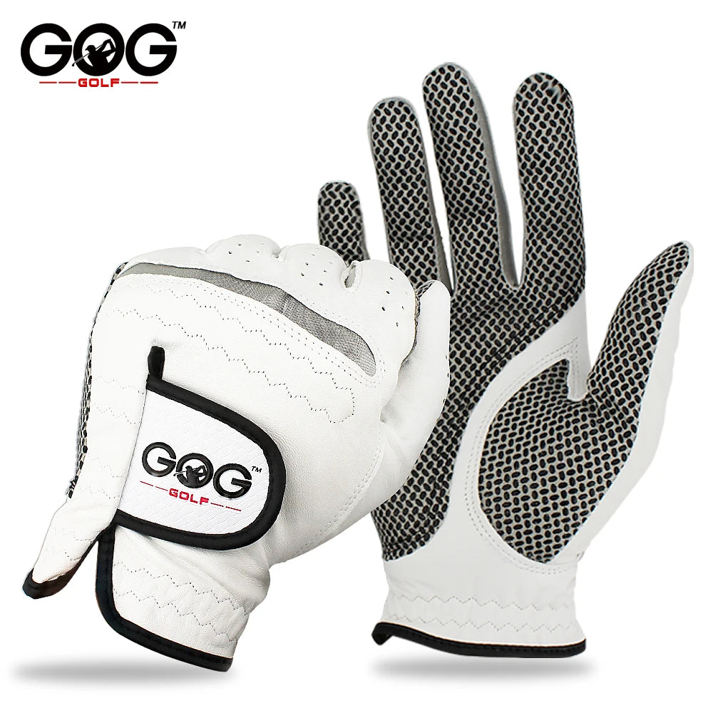 Pack 1 Pcs Golf Gloves Men Cabretta Leather Left/Right Hand With Anti-Slip Granules Soft Breathable Men's Golf Glove