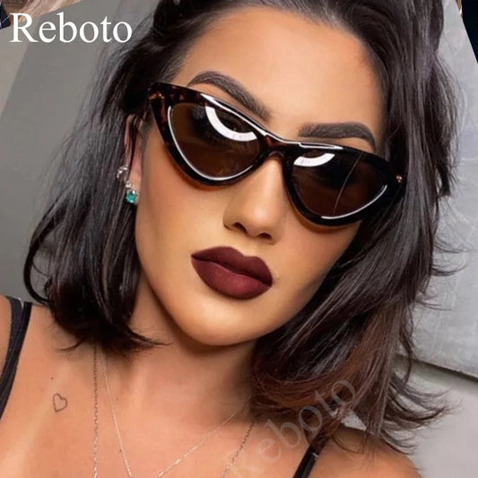 Cat Eye Shade for Women Fashion Sexy Cateye Sunglasses Woman Vintage Retro Triangular Cateye Glasses Sunglasses Female Eyewear