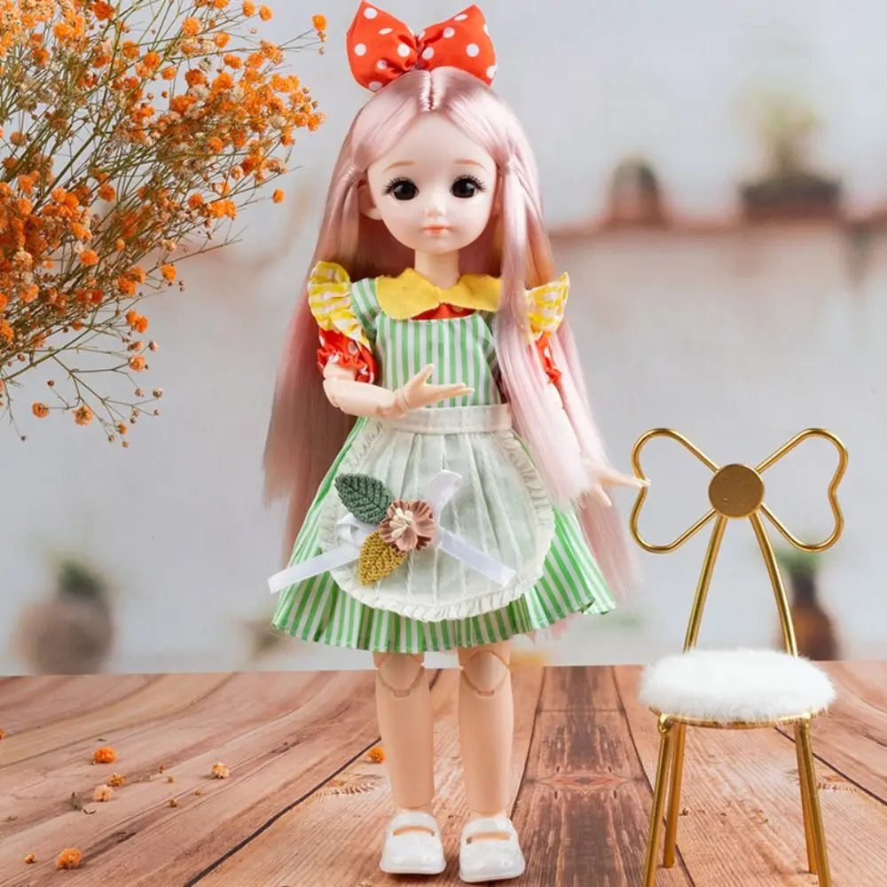 BJD Dolls BJD Dolls and Clothes Hinged Doll Brown Eye Removable Joints 3D Eyes Doll 13 Movable Joints Anime